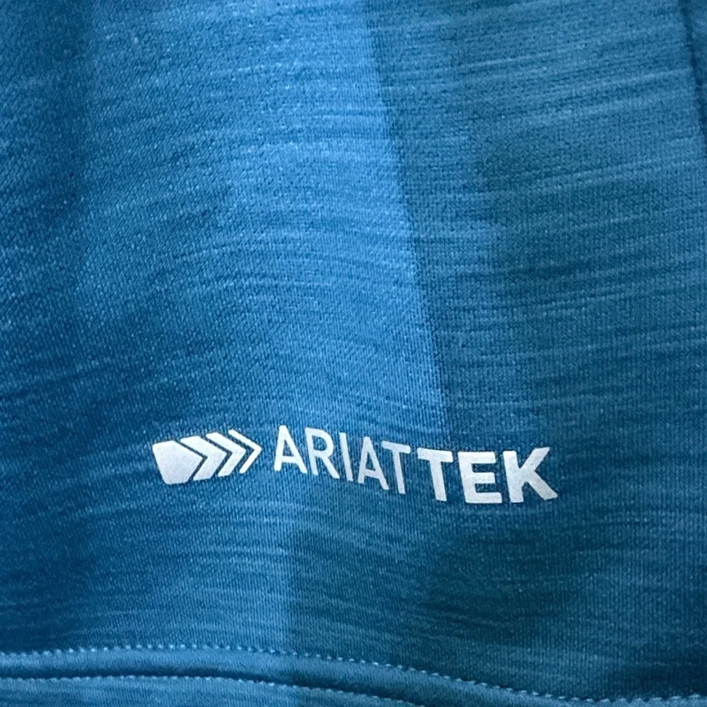 Ariat Women's Tek Team 1/2-Zip Teal Heather Sweatshirt Size Small